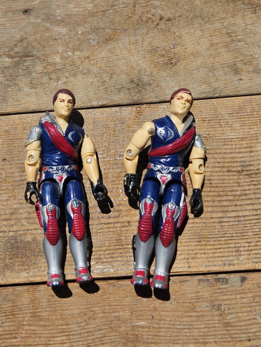 1985 GI Joe Cobra Crimson Guard Commanders TWINS ~ TOMAX & XAMOT ~